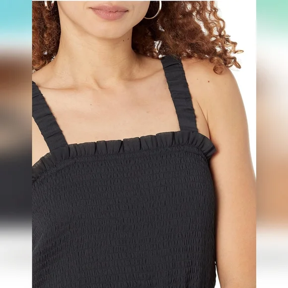 Elegant Black Maxi Dress The Drop Women's Jaya Smocked-Bodice Chiffon XLThe Drop - Picture 3 of 12